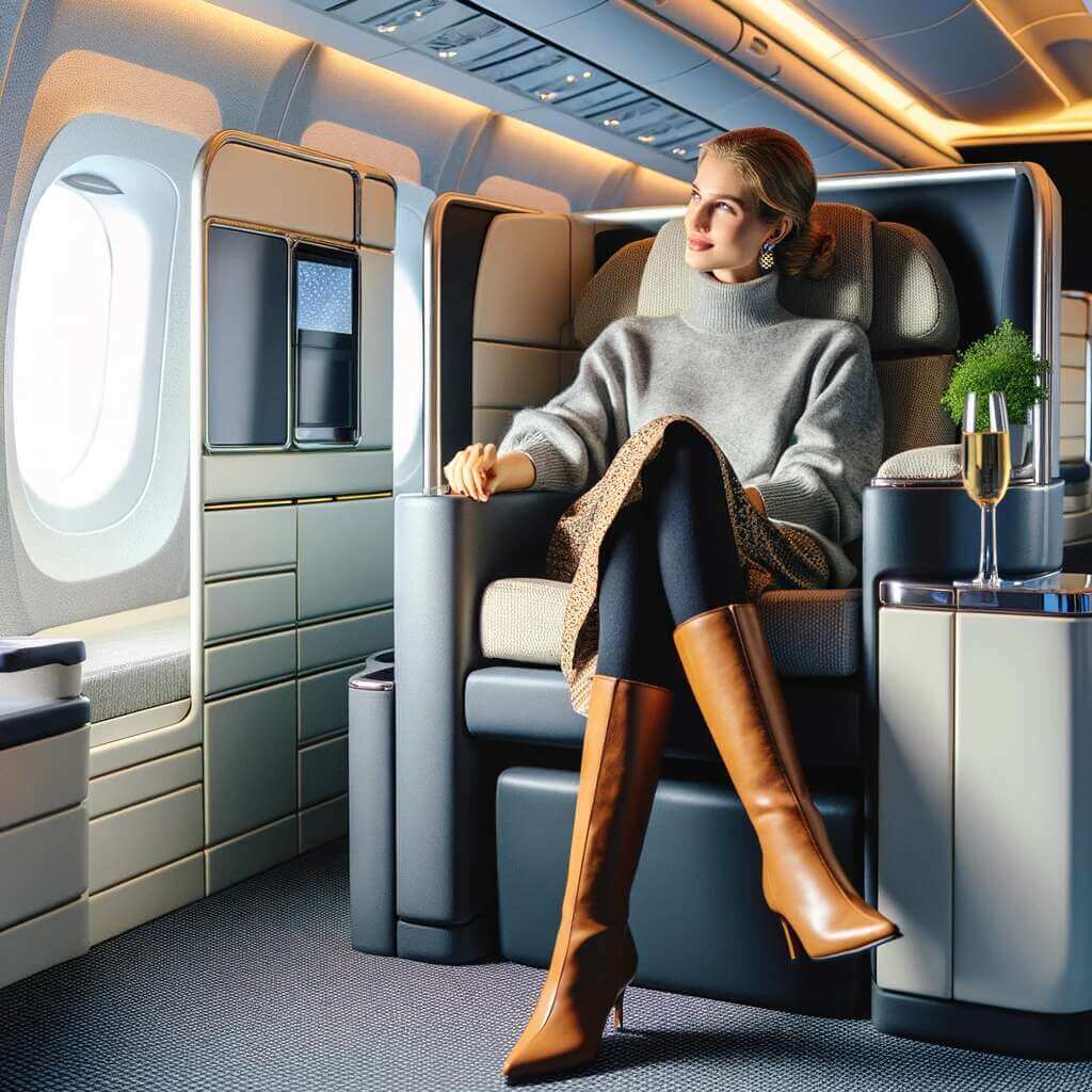 How to Look Fabulous When Flying Business Class 8 Pack Tall Boots