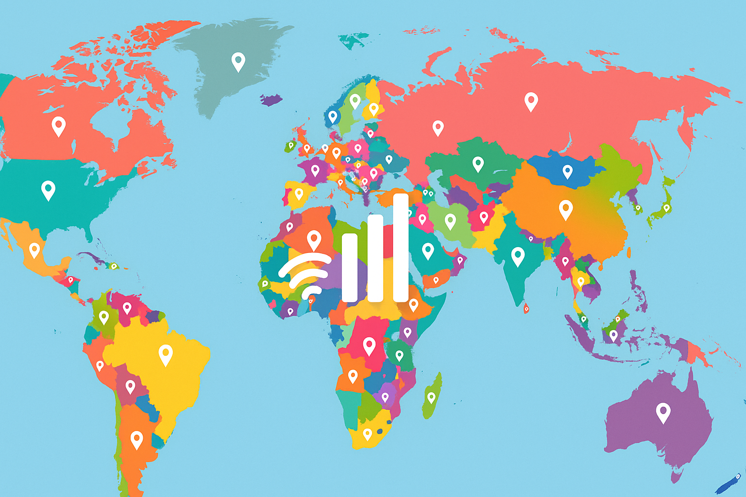 Map Showing Nomad’s 200+ Country Coverage