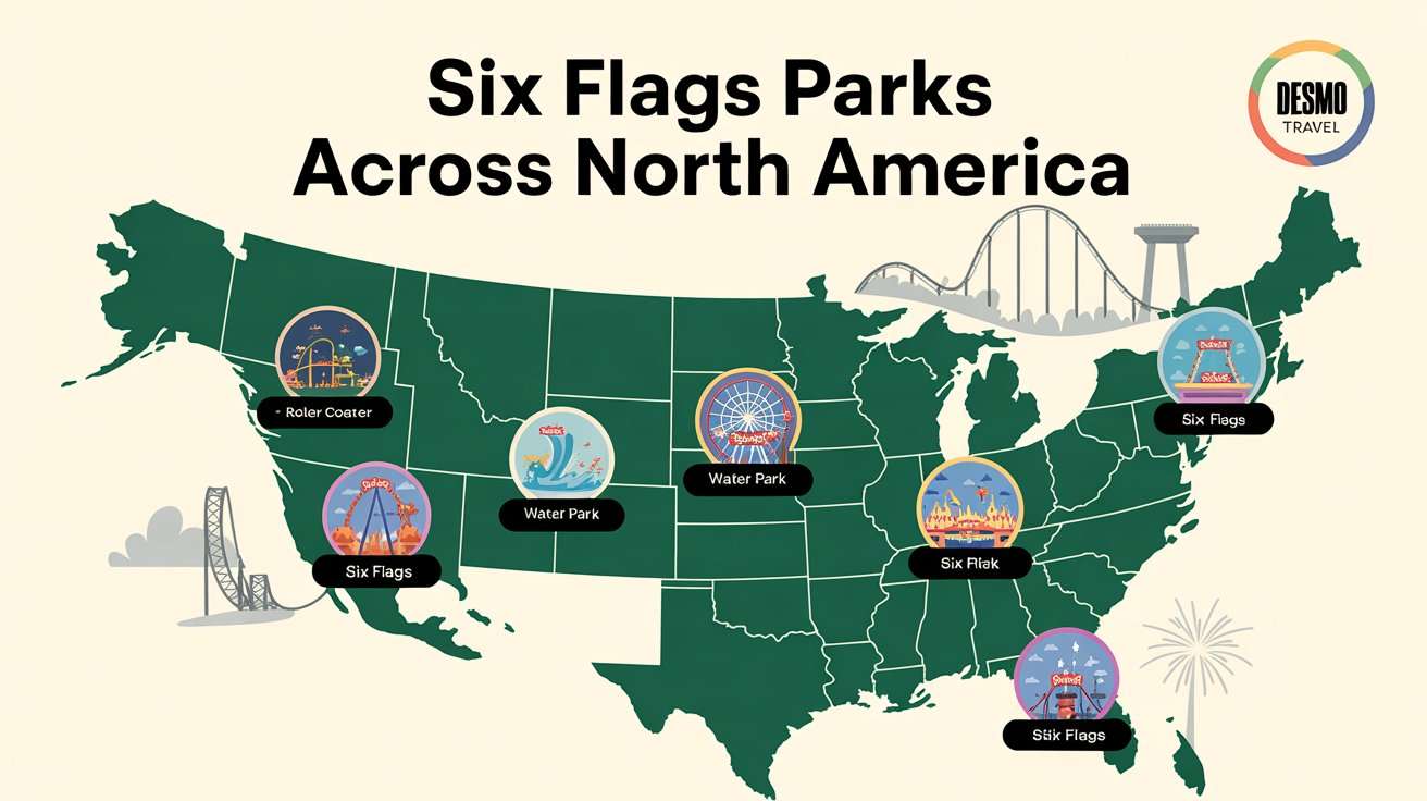 Complete List of Six Flags Parks by Location
