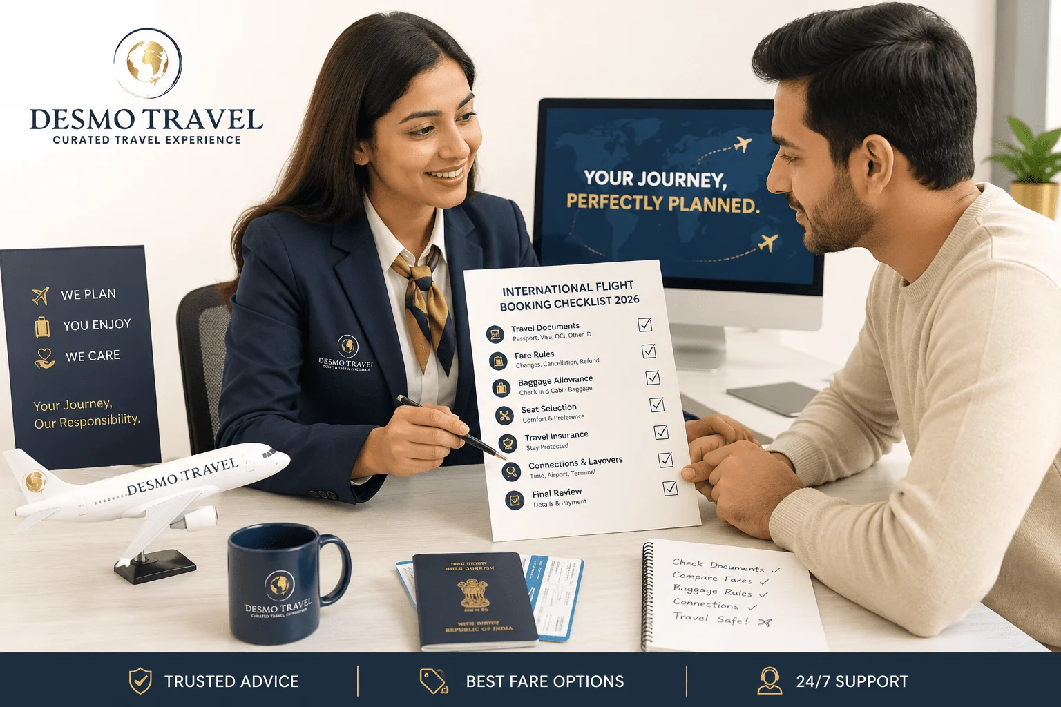 international flight booking checklist